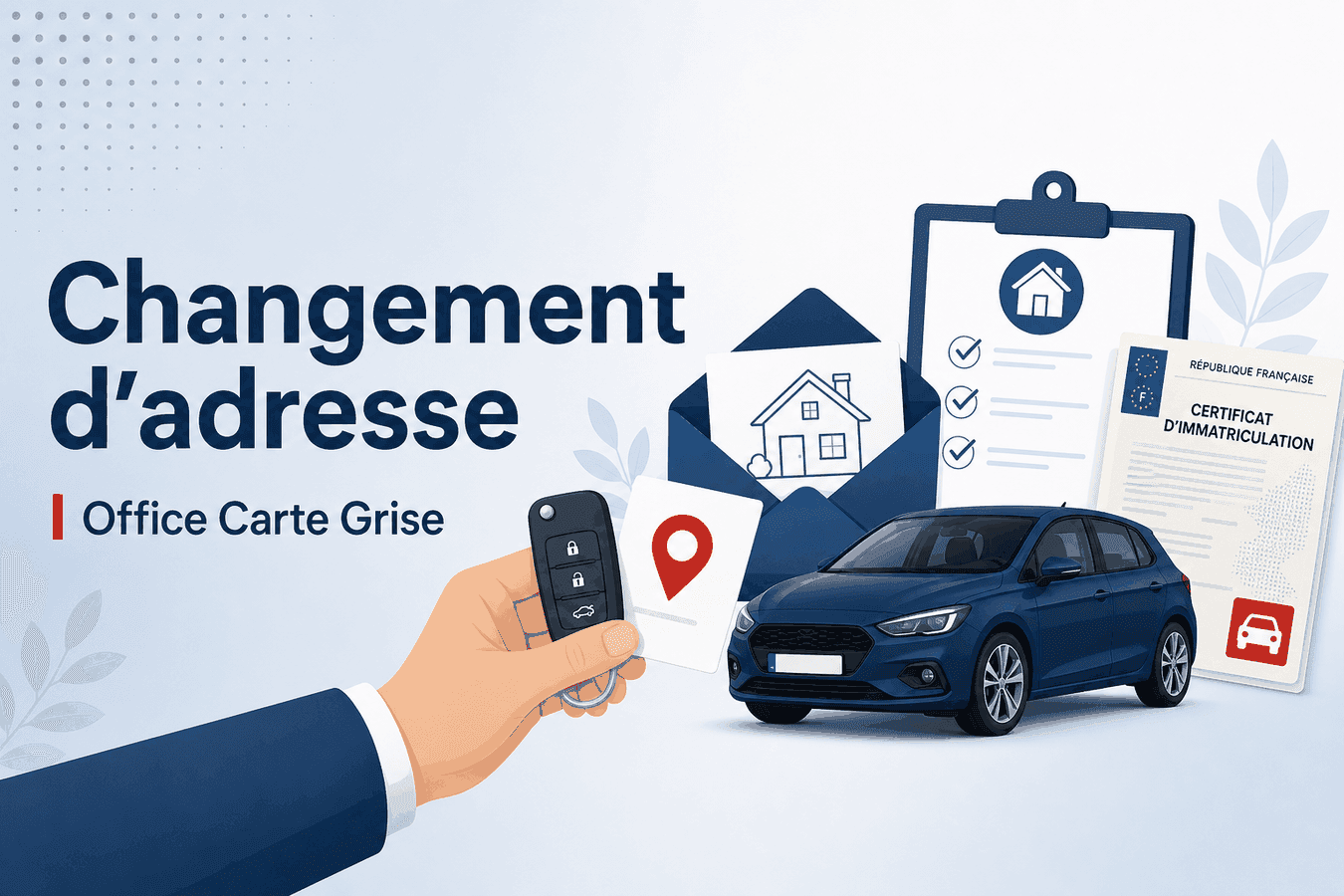 Mise à jour d'adresse du certificat d'immatriculation — Office Carte Grise